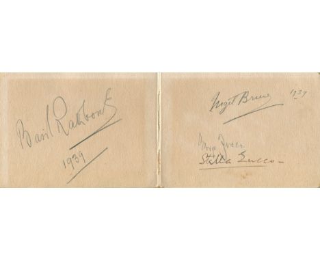 ADVENTURES OF SHERLOCK HOLMES THE: A good pair of adjoining pages removed from an autograph album, the left page boldly signe