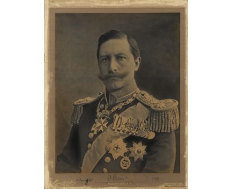 WILHELM II: (1859-1941) German Emperor & King of Prussia 1888-1918. A good, large vintage signed 11 x 14 Imperial Cabinet pho