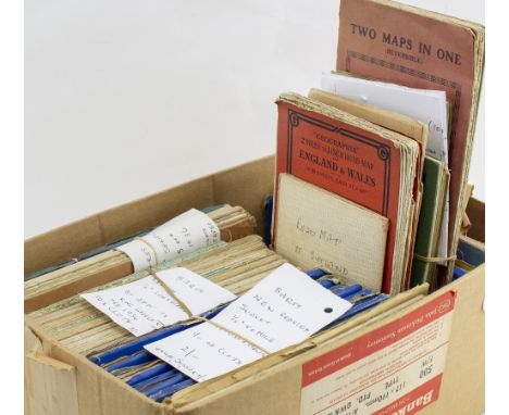 A COLLECTION OF VINTAGE MAPS consisting mainly of OS maps, larger OS maps of Benson and Dorchester, reprint Ordinance Survey 
