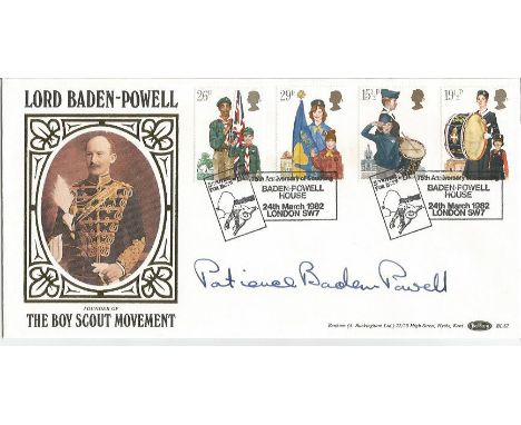 Patience Baden Powell signed FDC. 24/3/82 London SW7 postmark. Good Condition. All signed items come with our certificate of 