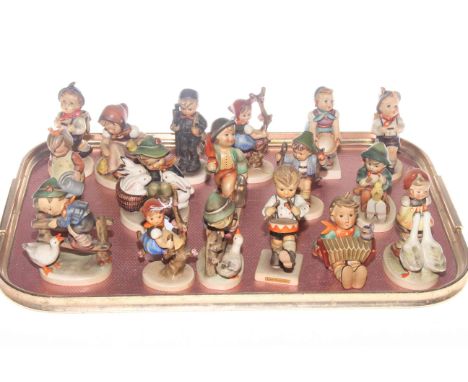 Seventeen Hummel figures