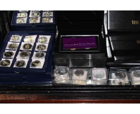 Large assorted lot of Westminster and Jubilee Mint silver plated and limited edition first day covers. Depicting Royalty and 