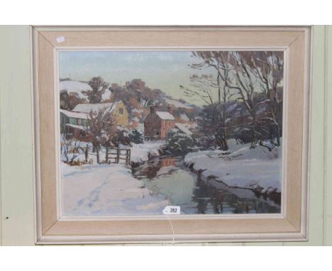 Alan R. Cook, Winter Scene, oil on board, signed lower right, 44cm by 59cm, in contemporary frame