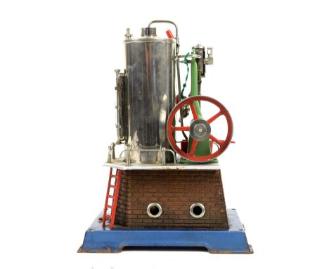 A Wilesco live steam vertical stationary engine D455.     