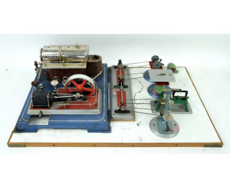A Wilesco model live steam engine.     