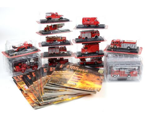 Del Prado Emergency Services and Fire Engines, model vehicles, to include 2002 Morita FFA-001, 1939 Leyland FK9, 1995 Morita 