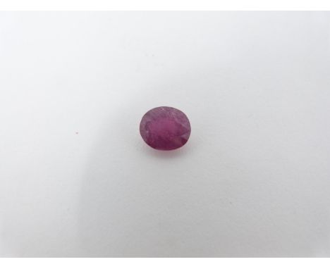 An IGL &amp; I (International Gemological Laboratories and Institute) certificated oval mixed cut natural Ruby with an approx