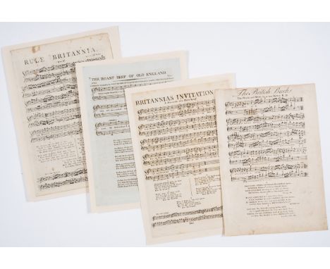 [Group of 13 engraved Patriotic Songs], some 2, 3 or 4pp., some spotting and light browning, few paper repairs, one loose wit
