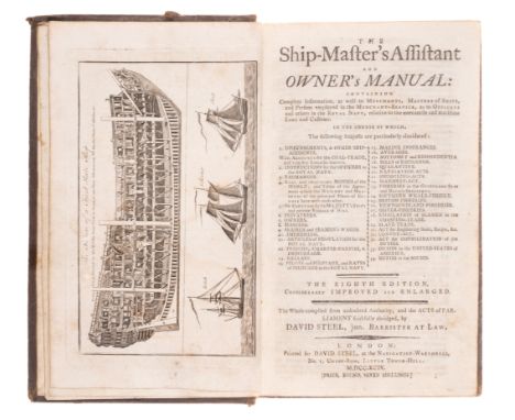 Steel (David) The Ship-Master's Assistant and Owner's Manual..., eighth edition, engraved frontispiece and one plate, adverti