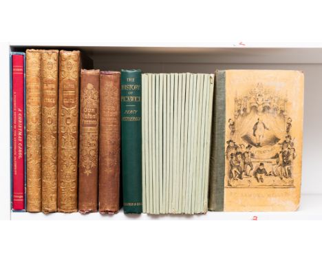 Dickens (Charles) Our Mutual Friend, 2 vol., first edition in book form, half-titles, wood-engraved frontispieces and 38 plat