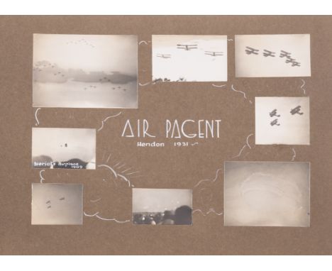 Scrapbook & Photography.- Orton (Ed.) Scrapbook of c.95 photographs, trimmed and pasted down, white ink manuscript captions, 