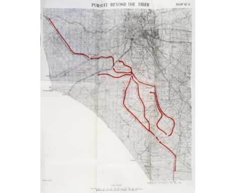 World War Two.- History of the First Division Anzio Campaign January - June 1944,&nbsp; 10 folding maps and tables, of which 