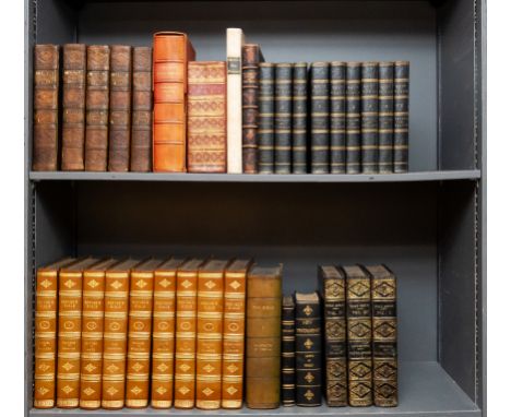 Bible, English. The Holy Bible, 9 vol., large paper copy, contemporary diced calf, gilt, rebacked with gilt spines, John Reev