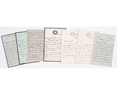 Wolseley (Garnet Joseph, first Viscount Wolseley, army officer, 1833-1913) 32 Letters signed (mostly autograph) to a variety 