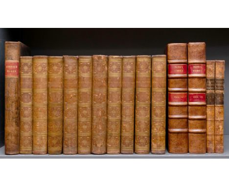 Pope (Alexander) The Works, 2 vol., first quarto edition, half-titles, titles in red &amp; black with engraved vignette, engr