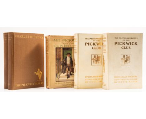 Dickens (Charles) The Posthumous Papers of the Pickwick Club, 2 vol., one of 250 numbered copies signed by the illustrator in