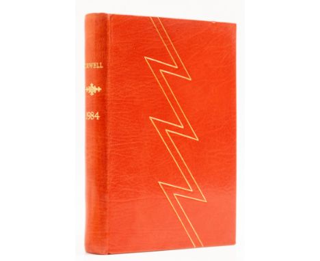 Orwell (George) Nineteen Eighty-Four, first edition, bound in crushed scarlet morocco, by Period Binders of Bath with their t