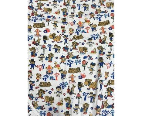 A Magic Roundabout bed throw