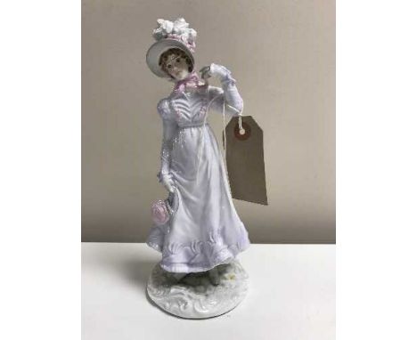 A Royal Worcester figure - Walking our dresses of the 19th century - The Regency 