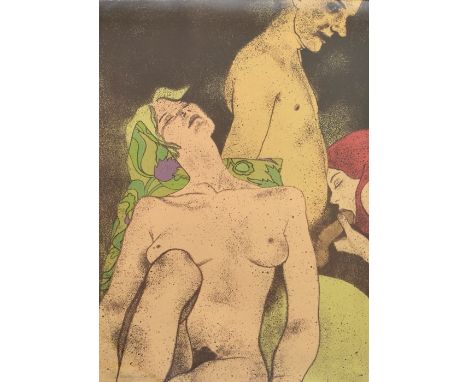 R B Kitaj (1932-2007), A Rash Act, 10 colour lithograph, 1975, signed and numbered 27 of 30, 73cm x 52cm, framed