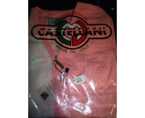 Brand new Castellani ex shop stock sealed in packet pink shooting vest L.H size 40