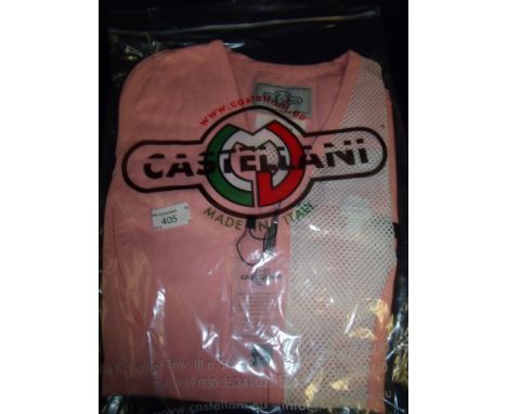 Brand new Castellani ex shop stock sealed in packet pink shooting vest R.H size 38