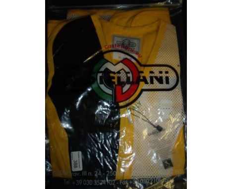 Brand new Castellani ex shop stock sealed in packet yellow, black & white shooting vest R.H size 40