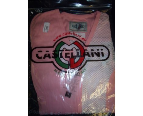 Brand new Castellani ex shop stock sealed in packet pink shooting vest R.H size 38