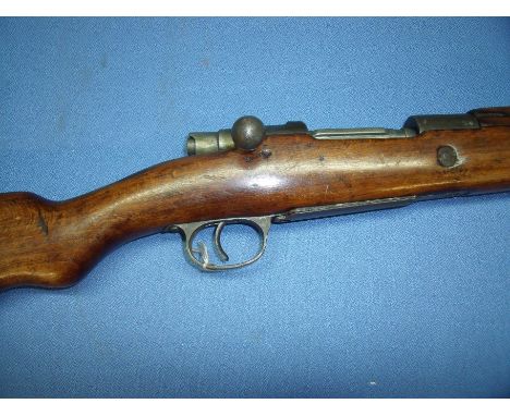 Deactivated Russian Noisin Nagent WWII period service rifle with various stamp marks including Ankara K. Kale 1942 (deactivat