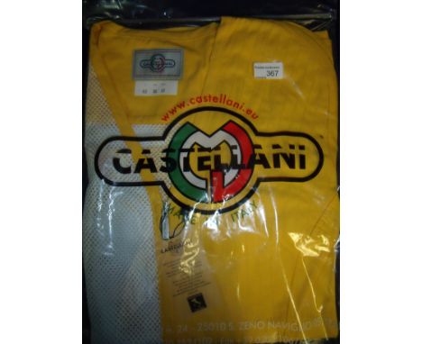 Brand new Castellani ex shop stock sealed in packet yellow shooting vest L.H size 52