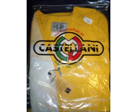 Brand new Castellani ex shop stock sealed in packet yellow shooting vest L.H size 54