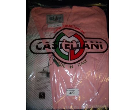 Brand new Castellani ex shop stock sealed in packet pink shooting vest L.H size 44