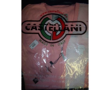 Brand new Castellani ex shop stock sealed in packet pink shooting vest R.H size 44