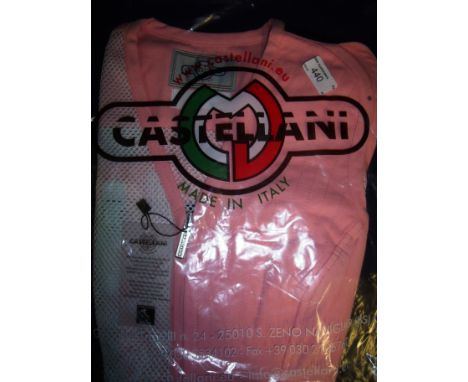 Brand new Castellani ex shop stock sealed in packet pink shooting vest L.H size 36