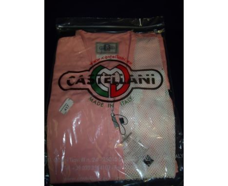 Brand new Castellani ex shop stock sealed in packet pink shooting vest R.H size 54