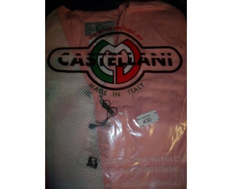 Brand new Castellani ex shop stock sealed in packet pink shooting vest L.H size 46