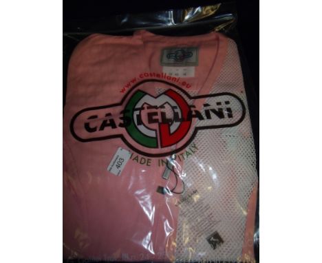 Brand new Castellani ex shop stock sealed in packet pink shooting vest R.H size 42