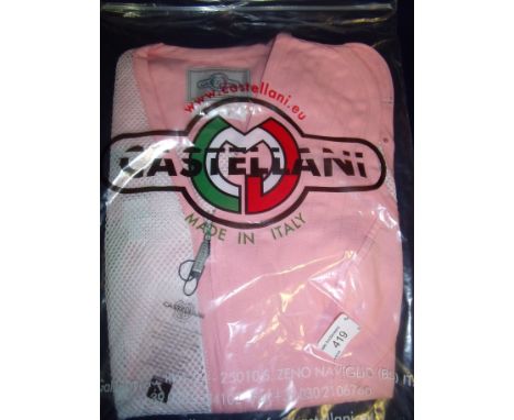 Brand new Castellani ex shop stock sealed in packet pink shooting vest L.H size 36