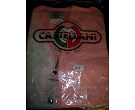 Brand new Castellani ex shop stock sealed in packet pink shooting vest L.H size 54