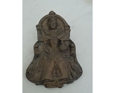 A model of Elizabeth I, originally an embellishment for a canon