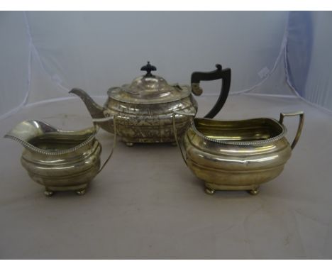 A Georgian-style 3-piece tea service