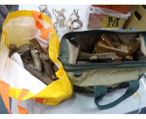 A quantity of vintage tools to inc planes, saws, hand-drills etc