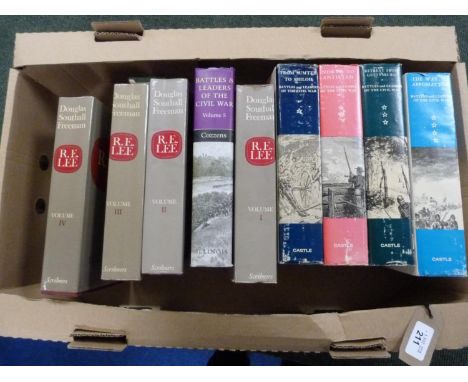 FREEMAN D. S. &nbsp;R. E. Lee, A Biography. 4 vols. Orig. cloth in d.w's. 1962; also 5 vols., battles &amp; leaders of the Ci
