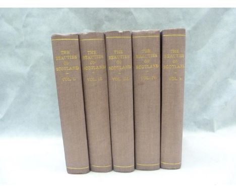 (FORSYTH R.). &nbsp;The Beauties of Scotland. 5 vols. Eng. titles &amp; plates. Rebound cloth. 1805/1808. 