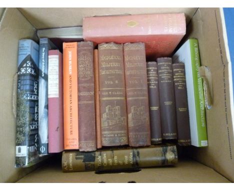CLARK G. T. &nbsp;Medieval Military Architecture in England. 2 vols. Illus. Orig. red pict. cloth gilt, rubbing &amp; wear. 1