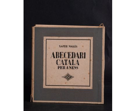 First edition of the work Abecedari català per a nens. Precedit d'unes paraules de Pompeu Fabra, de l'Institut d'Estudis Cata