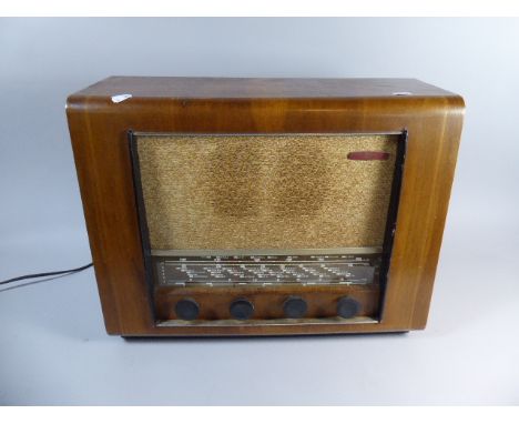 A Vintage Pye Walnut Cased Radio, 50cm Wide