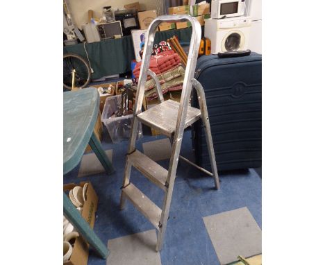 A Small Aluminium Step Ladder