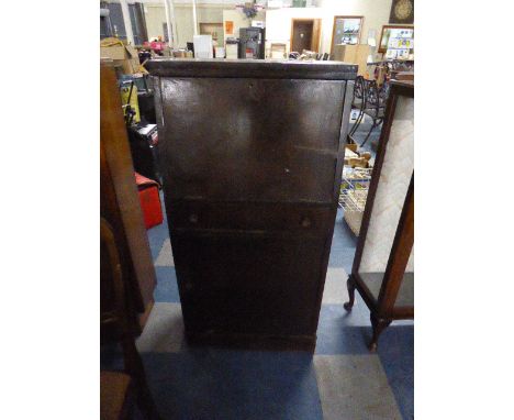 A Vintage Hall Bureau, 58cm Wide