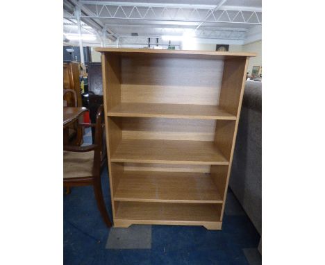 A Three Shelf Open Bookcase, 83cm Wide 